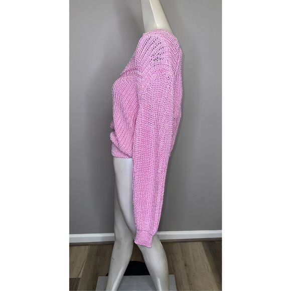 Isabel Marant Chunky Knit Crew Neck Yandra Pullover Sweater Pink US 6 $770 - Picture 6 of 11